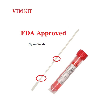 Bastone di nylon orale nasale VTM Kit Sterilization Packaging del tampone